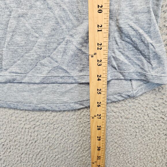 Under Armour Shirt Tops Womens Medium Gray Twisted‎ Tech 1/2 Zip Long Sleeves - Picture 9 of 10